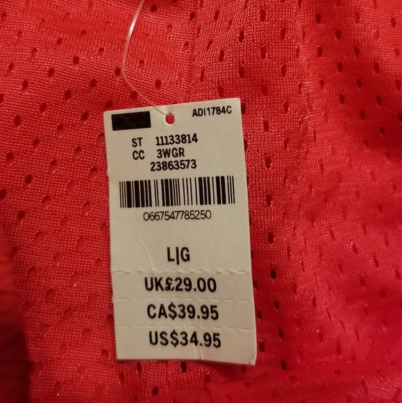 NEW VS Pink High Waist Red Swim Running Shorts - Picture 5 of 8